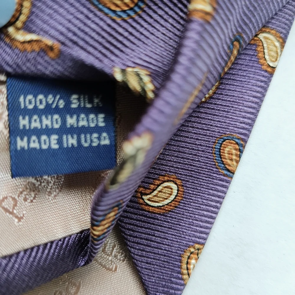 Paul Smith Set Of 2 Silk Men's Neckties Stripes And Paisley